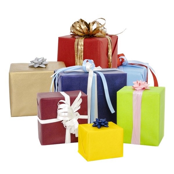 Papier cadeau kraft coloré
