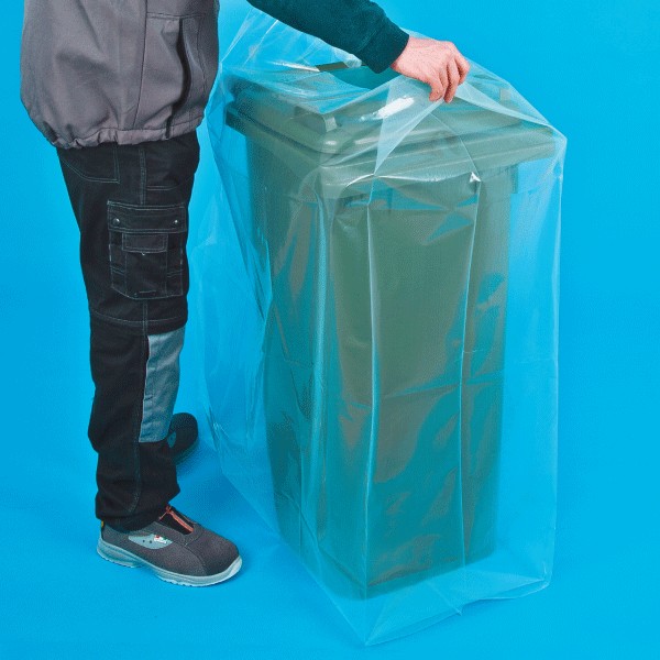 Sachet plastique à soufflet