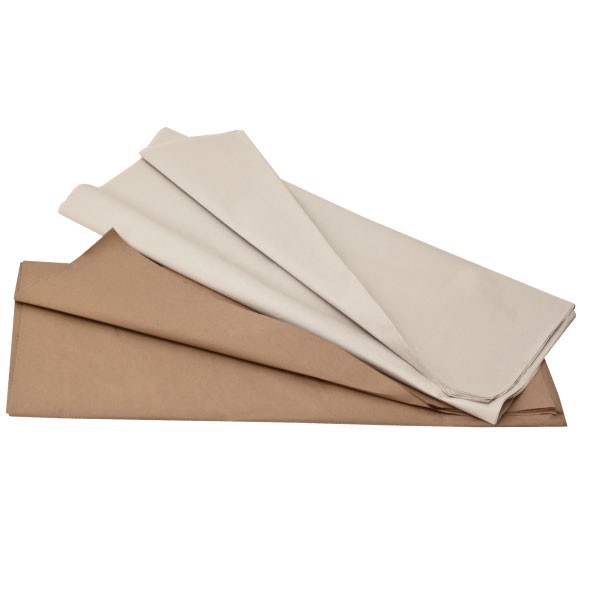 Papier d'emballage blanc ou brun