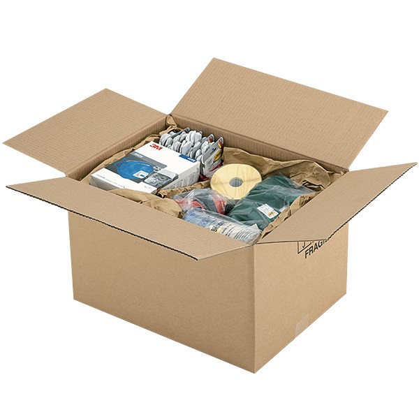 Caisse carton brune simple cannelure