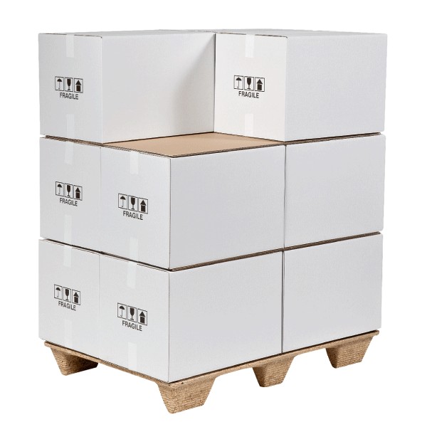 Plaque intercalaire en carton simple cannelure brune ou blanche