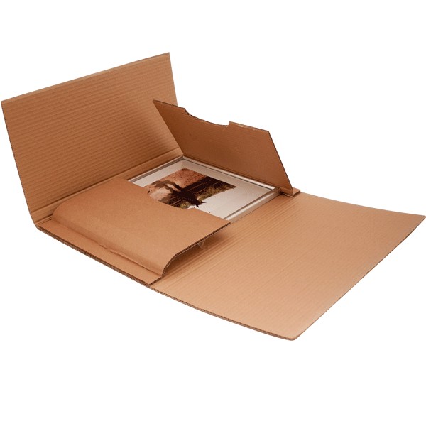 Étui postal carton brun pour cadre