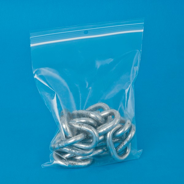 Sachet plastique transparent zip 100 microns