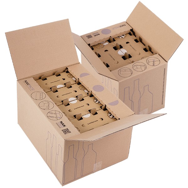 Caisse pour expédier bouteilles format standard