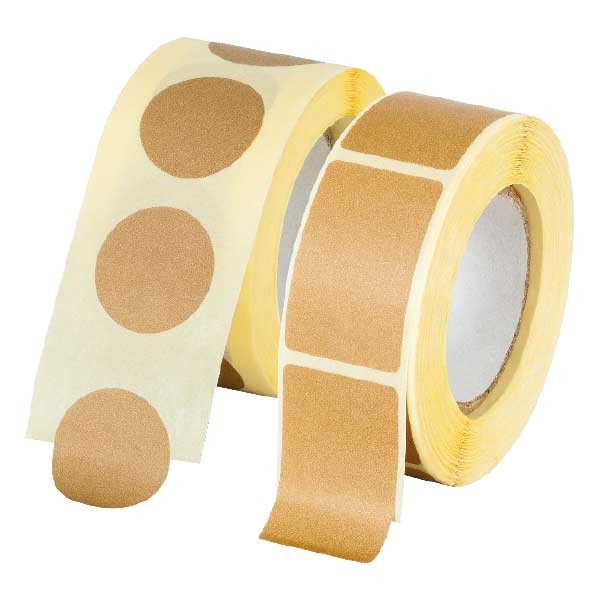 Pastille couleur kraft adhésif permanent