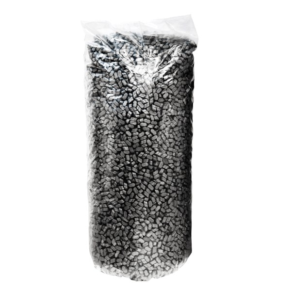 Particules de calage en polystyrène recyclé noir