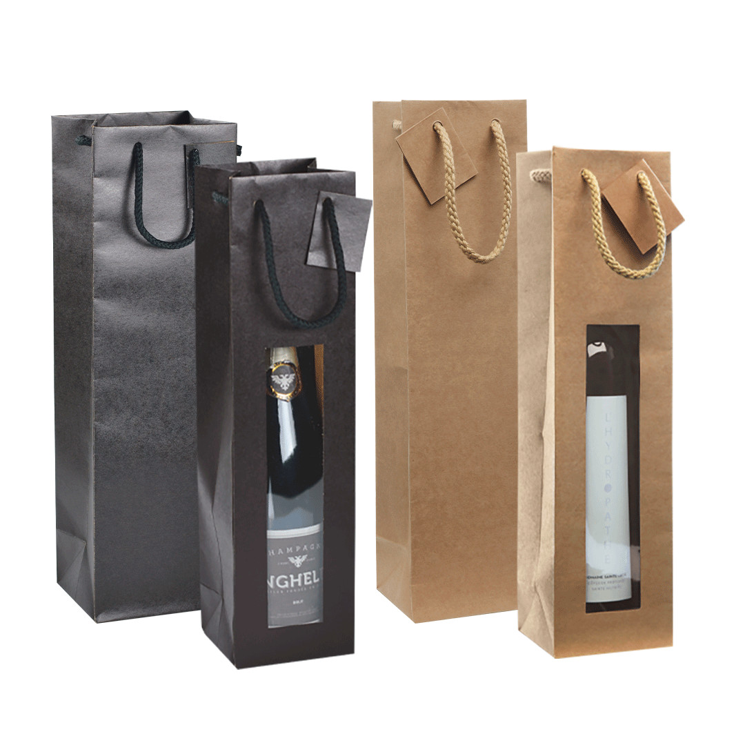 Shopper in carta portabottiglie linea Essential