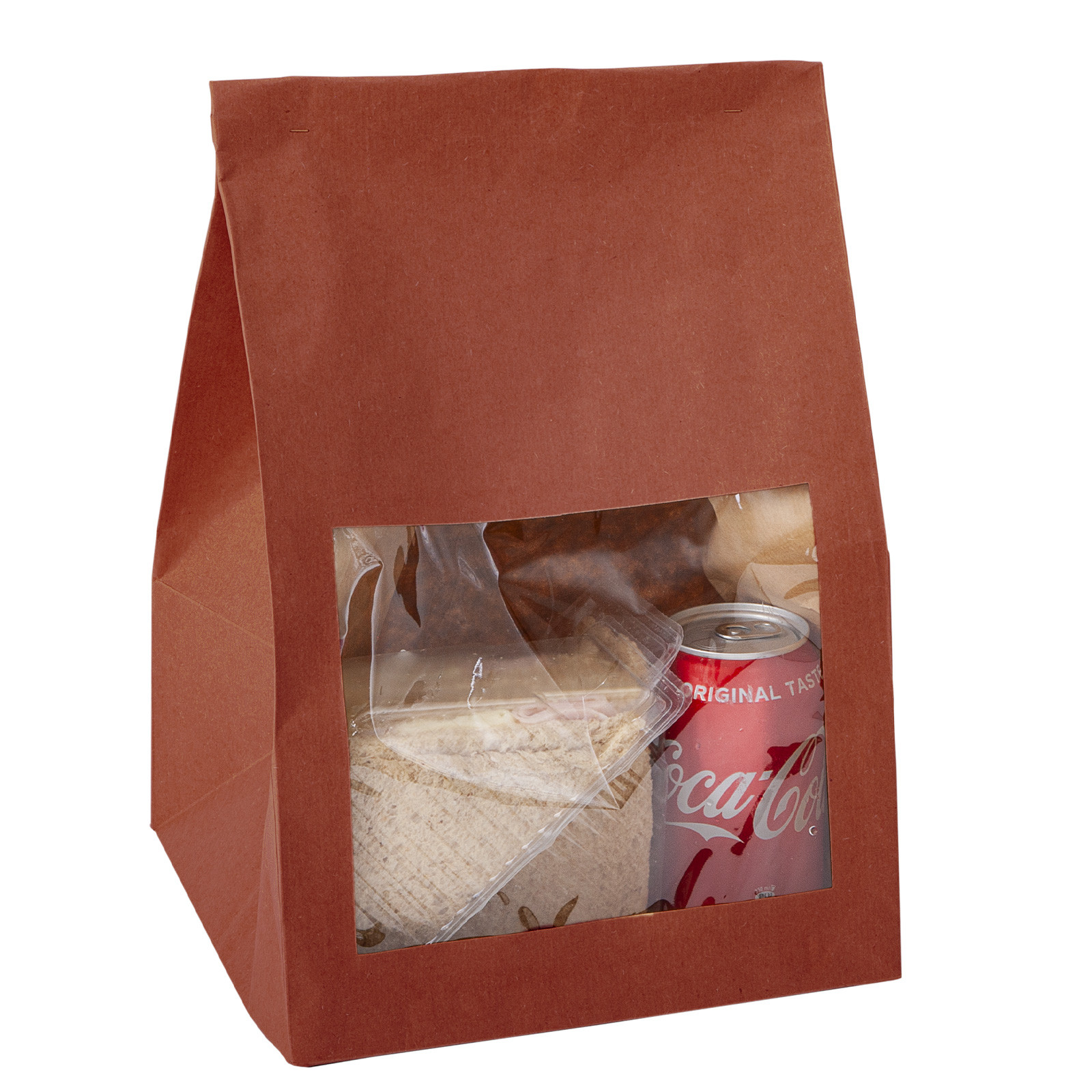 Sachet en papier kraft avec fenêtre