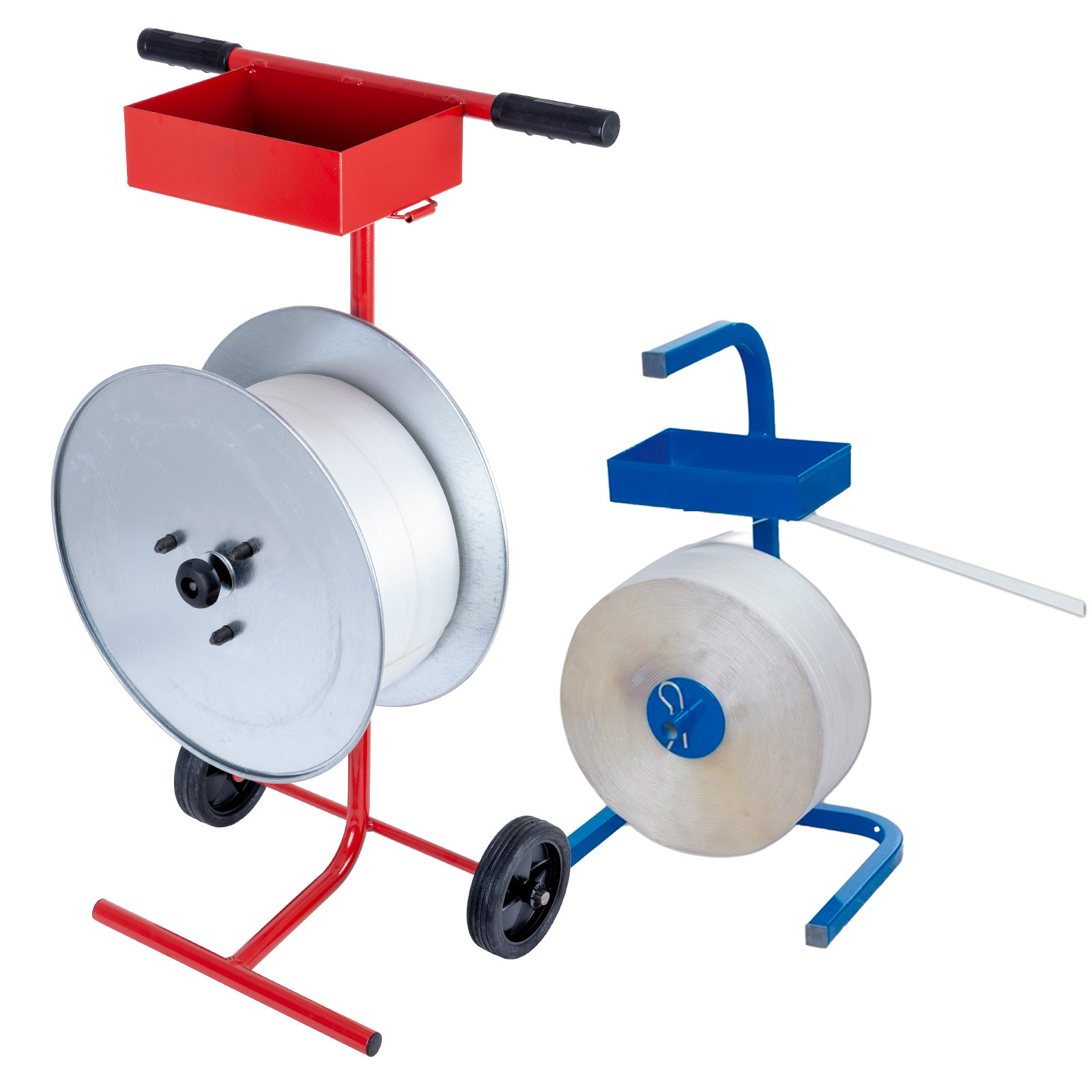 Dévidoir portable pour feuillard textile